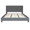 Flash Furniture King Size Dark Gray Fabric Platform Bed & Mattress HG-BM10-48-GG - alternate 5